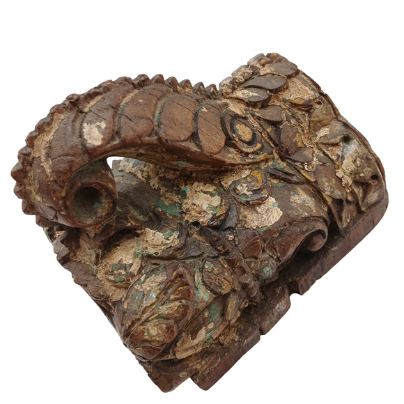 Vintage Wooden Wall Hanging Carved Pillar Candle Holder Handcrafted Decor - Picture 7 of 9